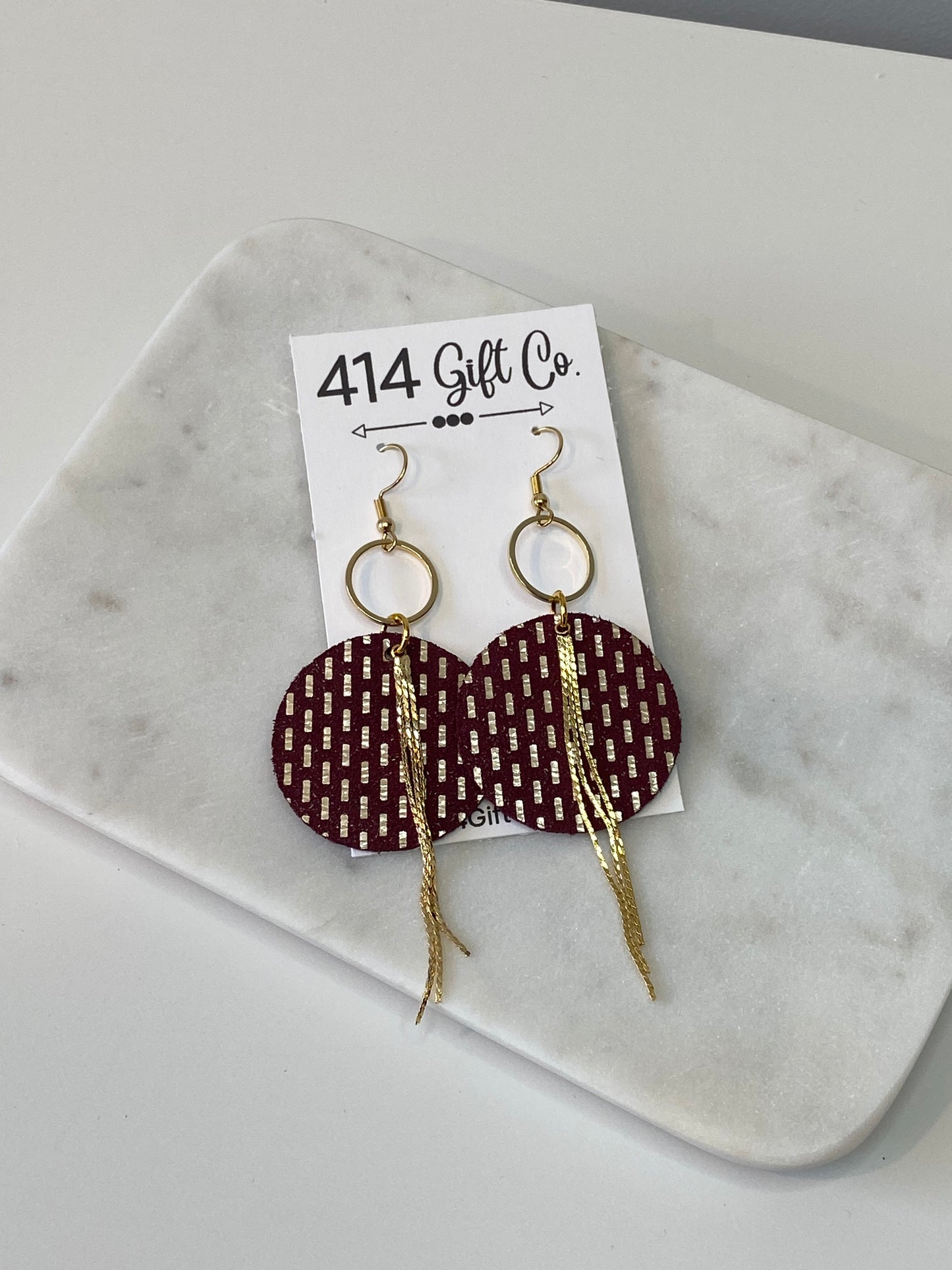 Emily Leather Earrings