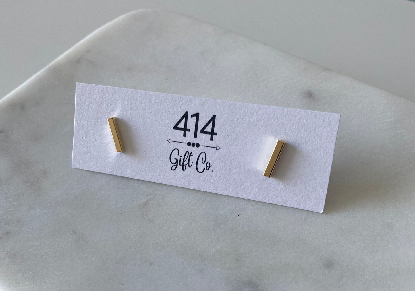 Maisy Mini Bar Stud Earrings