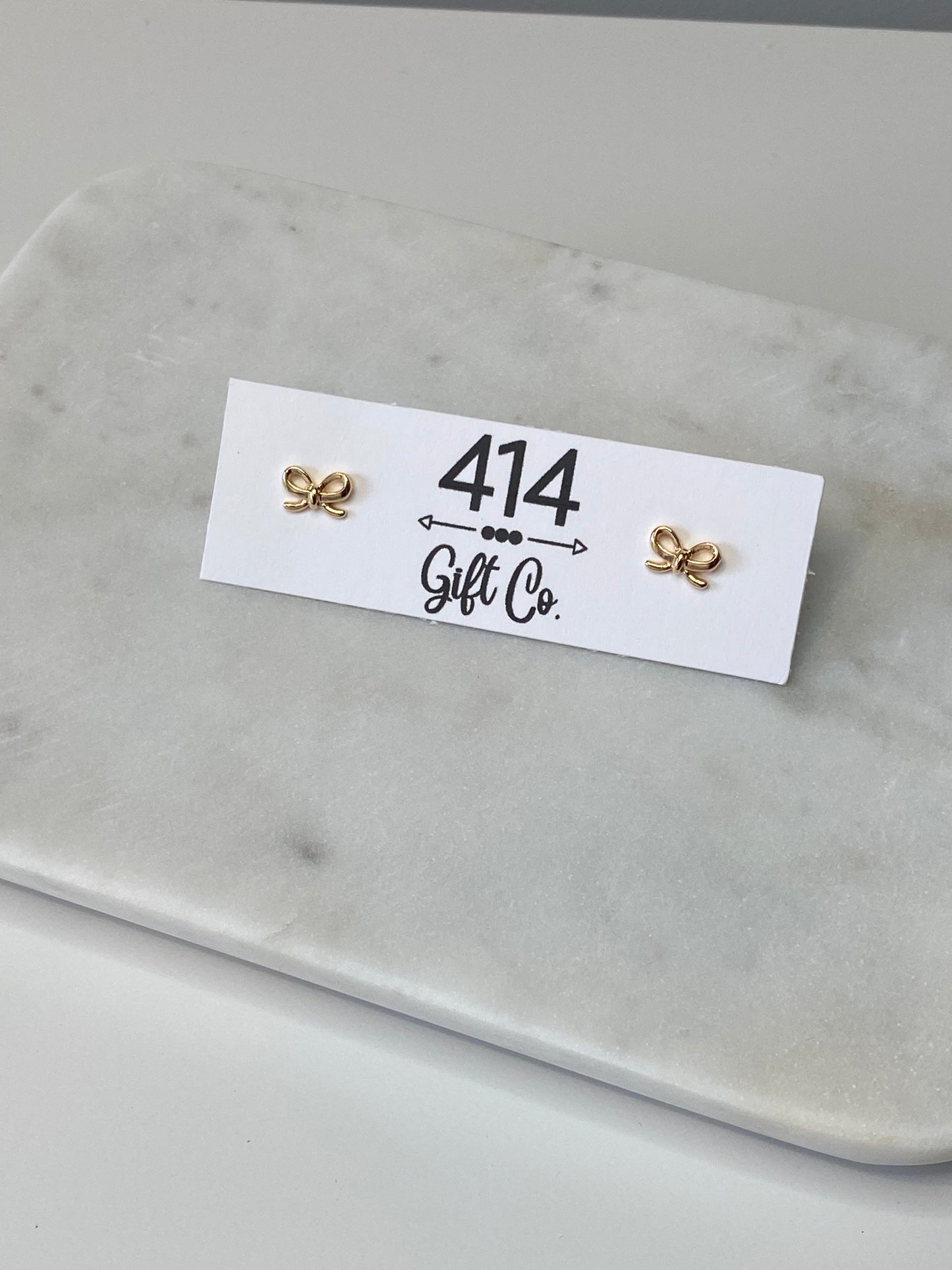 Lela Bow Stud Earrings