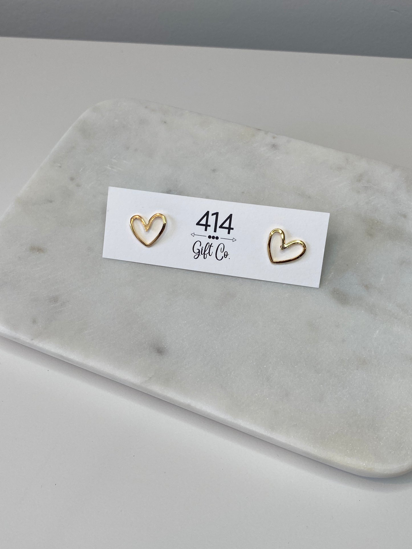 Morgan Heart Stud Earring