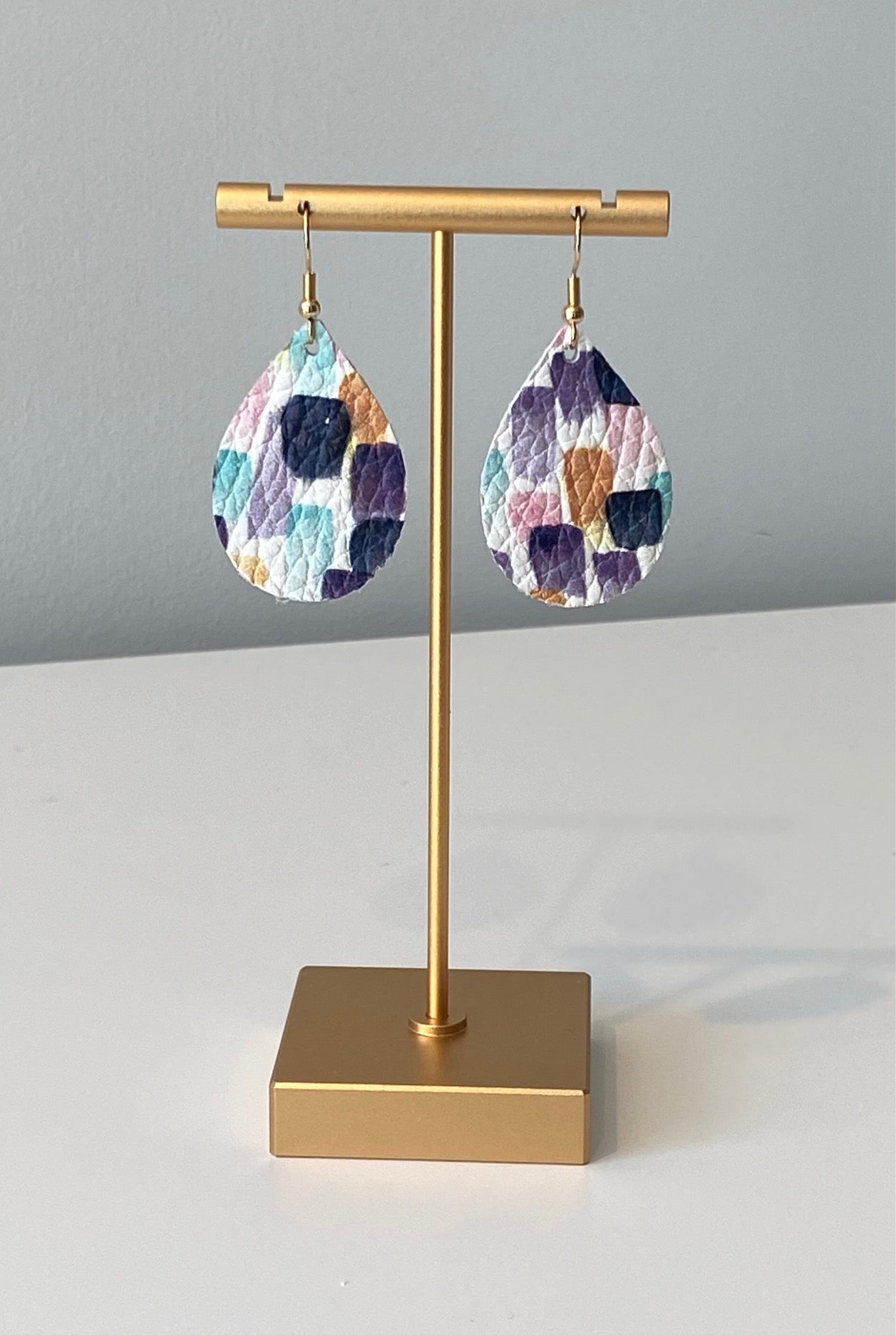 Chloe Mini Leather Dangle Earrings