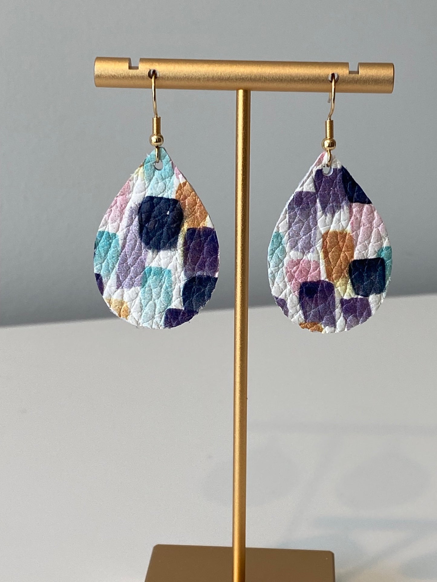 Chloe Mini Leather Dangle Earrings
