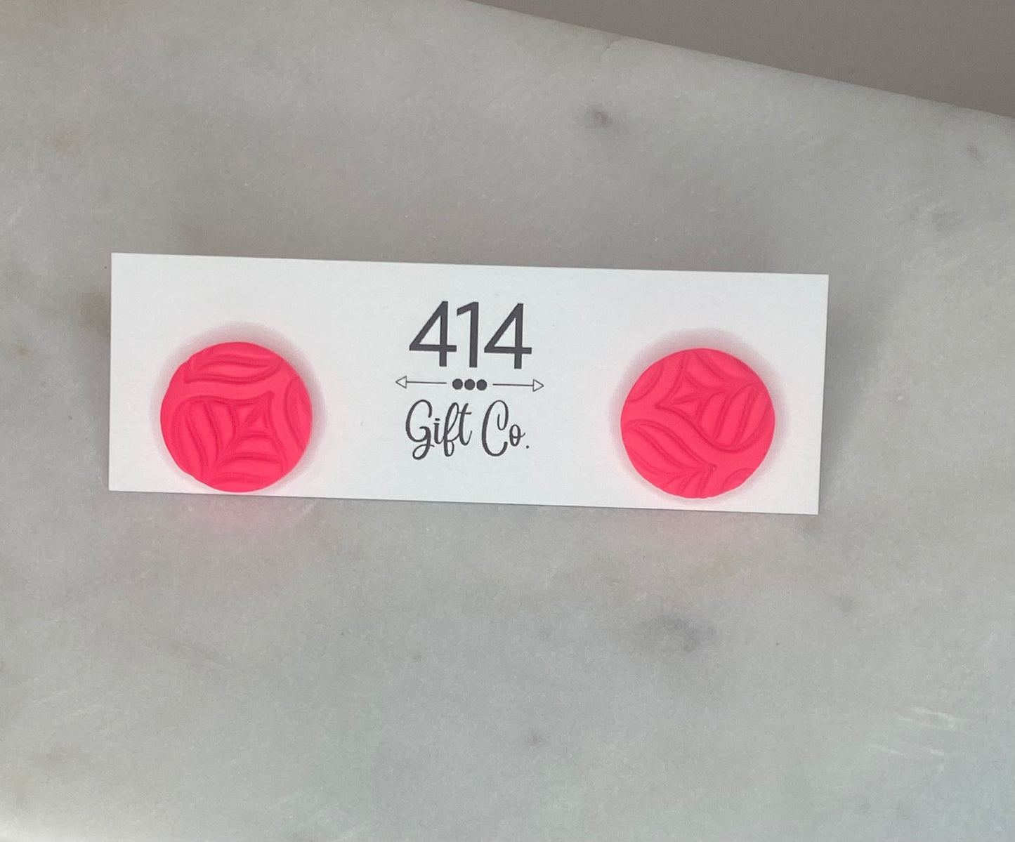Brightly Colored Clay Studs