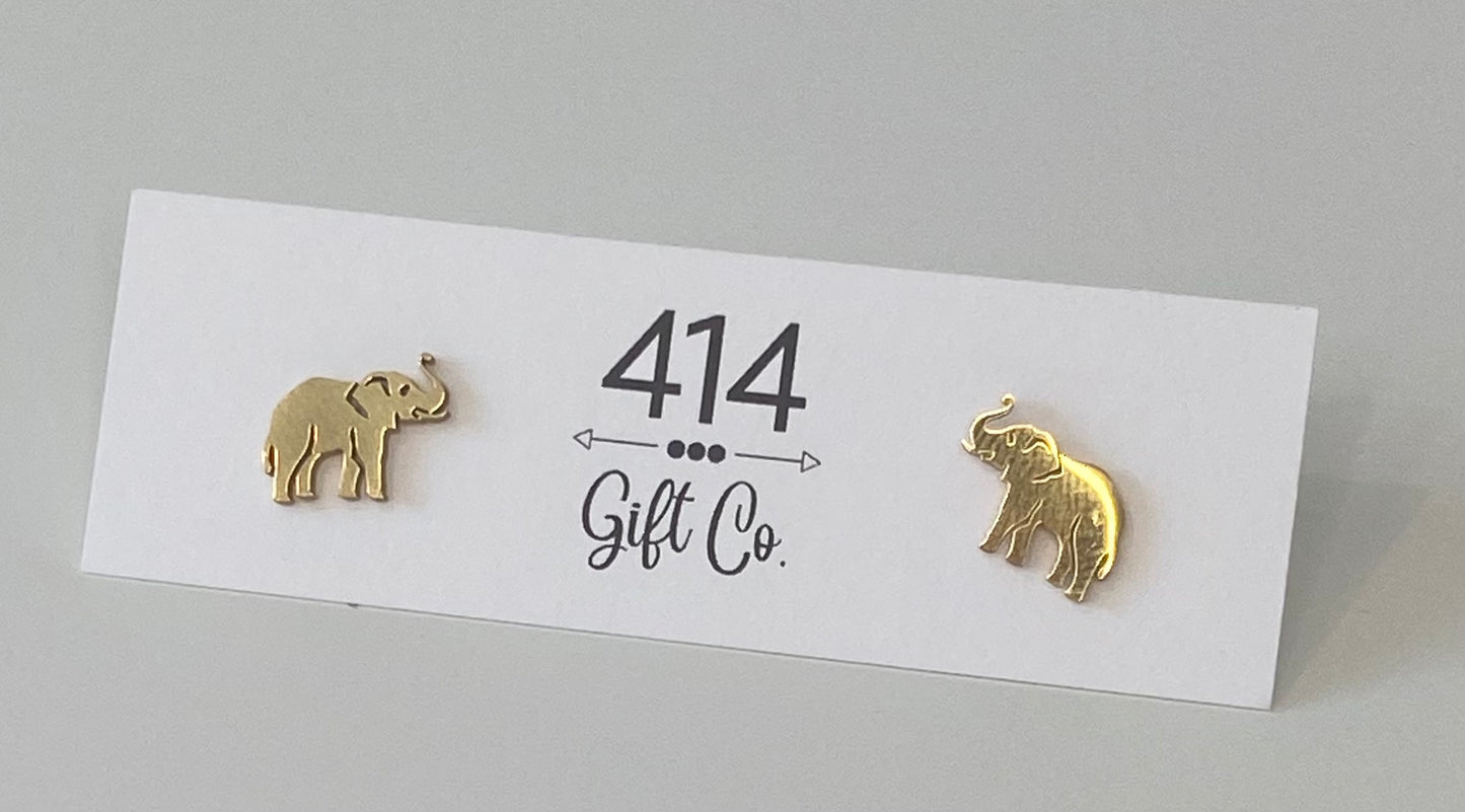 Elephant Stud Earring