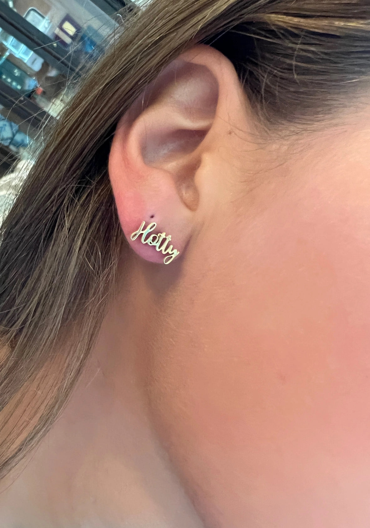 Hotty Toddy Gold Stud Earring