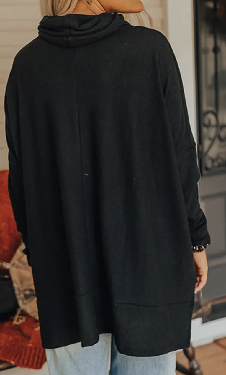 Cowl Neck Tunic Blouse