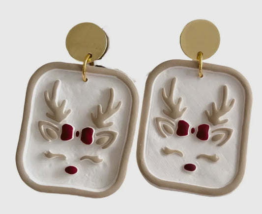 Reindeer Christmas Earrings