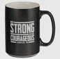 Be Strong & Courageous Black Mug